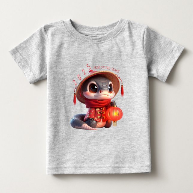 Cute Baby Snake kinesiska nyår 2025 Baby 2 T Shirt (Framsida)