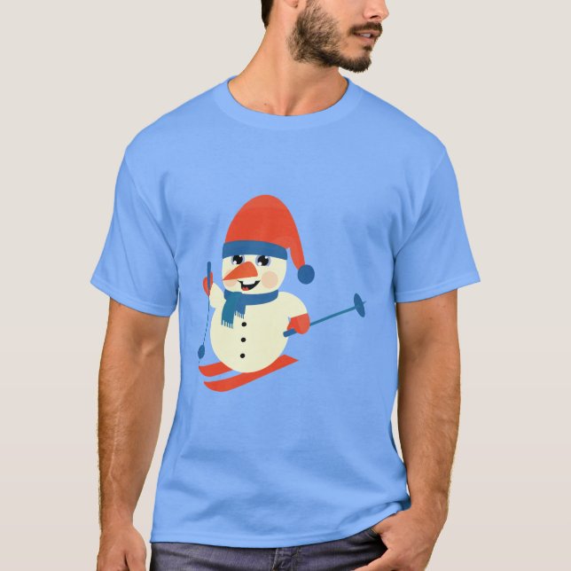 Cute Baby Snögubbe T Shirt (Framsida)