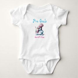 Cute Baby Snowman Hockey Bodysuit T Shirt