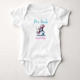 Cute Baby Snowman Hockey Bodysuit T Shirt