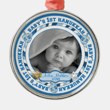 Cute Baby som 1st Hanukkah Dreidels Photo Namn