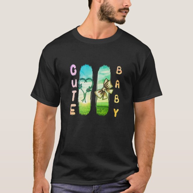 Cute Baby | Sweet, Soft & Smiley Baby T Shirt (Framsida)