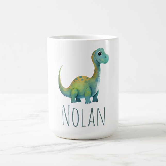 Cute baby T-Rex Dinosaur Namn Småbarn Gift Kaffemugg (Center)
