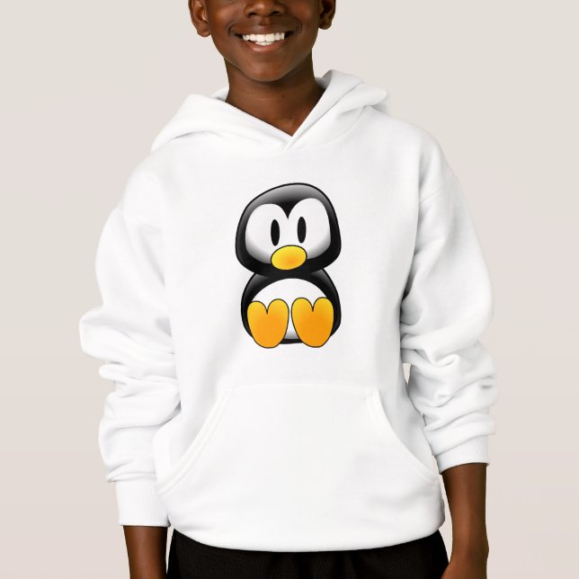 Cute Baby Tecknad Penguin T-shirt (Framsida)