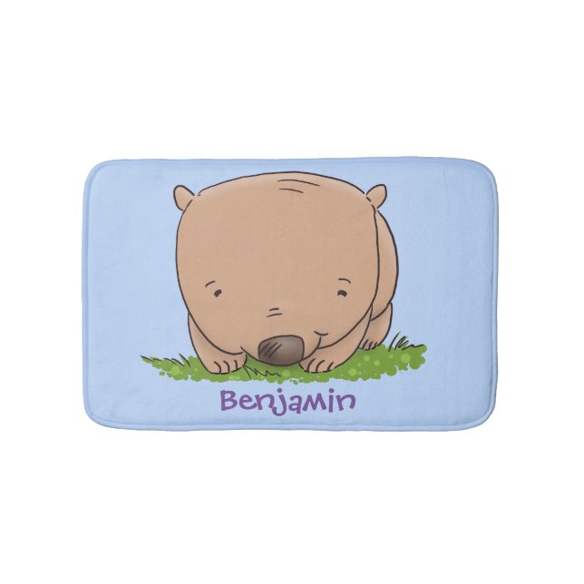 Cute baby-tecknaden för livflottar badrumsmatta (Framsidan)