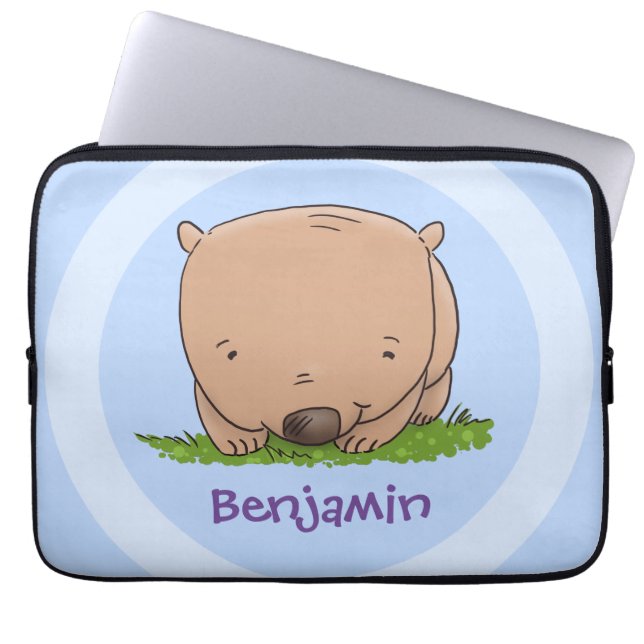 Cute baby-tecknaden för livflottar laptop fodral (Framsidan)