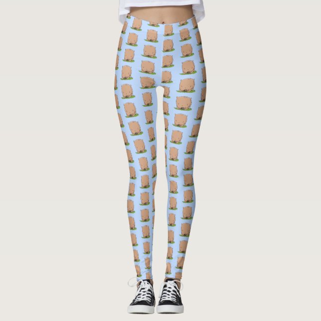 Cute baby-tecknaden för livflottar leggings (Framsida)