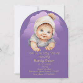 Cute baby themed for Baby Shower Invitation Inbjudningar