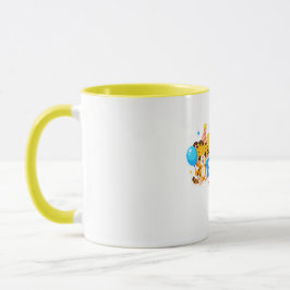 Cute Baby Tiger Happy Birthday Coffee Mug Mugg