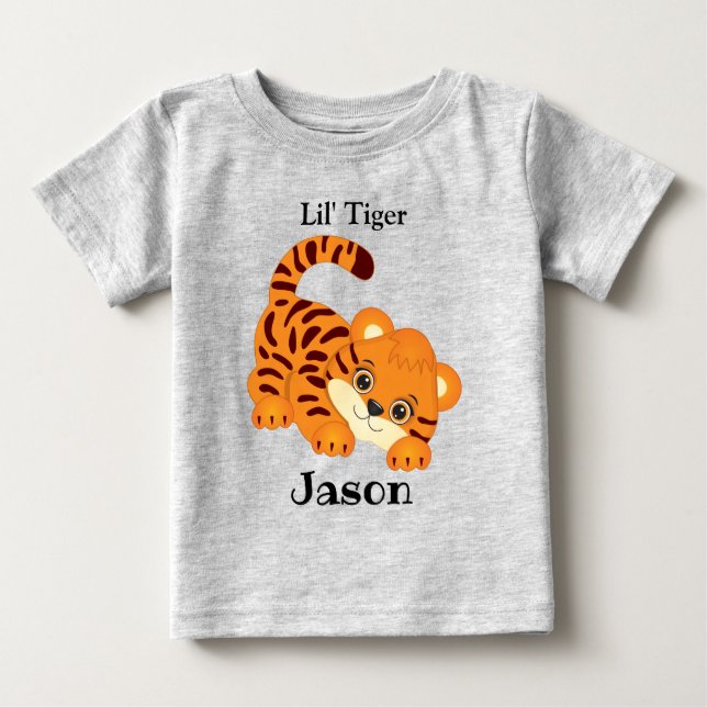 Cute Baby Tiger T-Shirt  (Framsida)