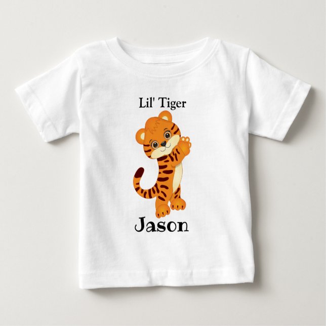 Cute Baby Tiger T-Shirt  (Framsida)