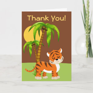Cute Baby Tiger, tackkort