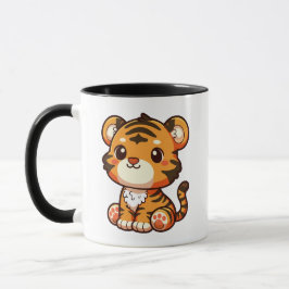 Cute Baby Tiger Tecknad Mugg