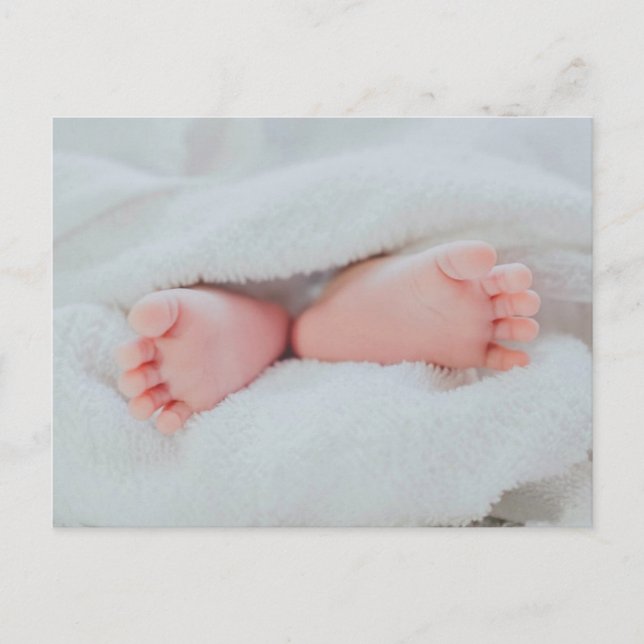 Cute Baby Toes and Feet Vykort (Framsida)
