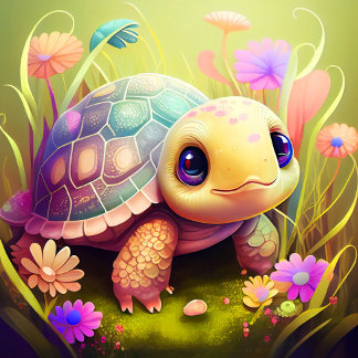 Cute Baby Turtle Jigszle Puzzle Pussel