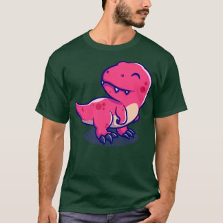 Cute Baby Tyrannosaurus Tecknad T Shirt