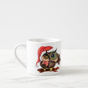 Cute Baby Uggla i julklapp och gåva åt dig Espressomugg