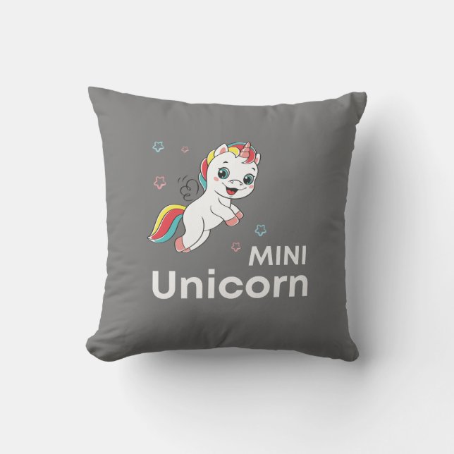 Cute baby unicorn Modern Kudde (Framsida)