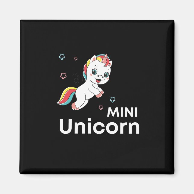 Cute baby unicorn Modern Magnet (Framsidan)