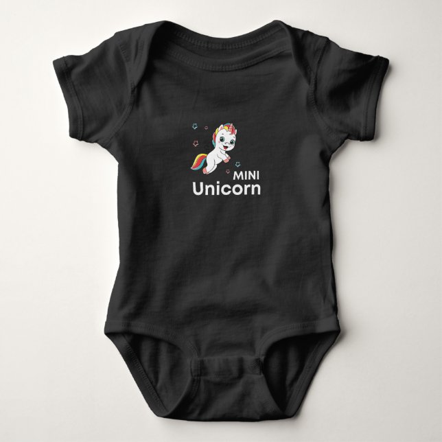 Cute baby unicorn Modern T Shirt (Framsida)
