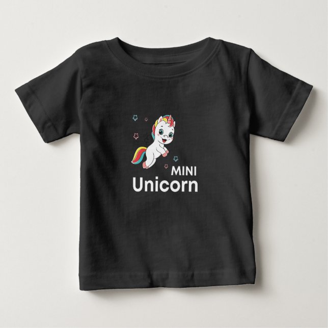 Cute baby unicorn Modern T Shirt (Framsida)