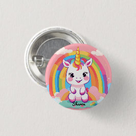 Cute Baby Unicorn Rainbow Knapp