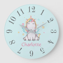 Cute Baby Unicorn Soft Teal Personlig