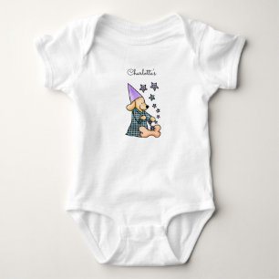 Cute Baby Unisex Blue Elegant Rolig hund Lägg till T Shirt