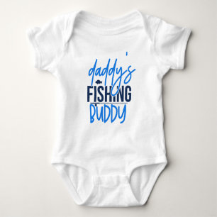 Cute baby unisex Pappor Fishing kompis T Shirt