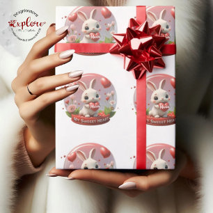Cute baby (valentinhjärta) presentpapper
