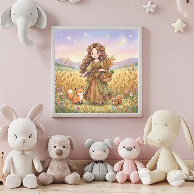 Cute Baby Virgo Zodiac Wall Art Poster (Skapare uppladdad)