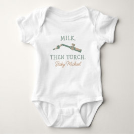 Cute Baby Welding - Milk Then Torch T Shirt