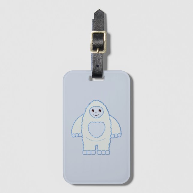 Cute Baby Yeti Bagagebricka (Framsida vertikal)