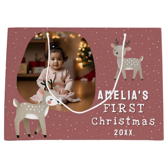 Cute Baby's 1st Christmas Photo Reindeer (Framsidan)