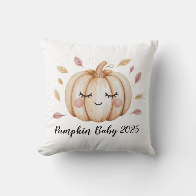 Cute Baby's First Halloween Little Pumpkin Kudde (Framsida)