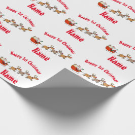 Cute Babys Personlig Santa Presentpapper