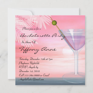 CUTE Bachelorette Party Designer-Inbjudningskort Inbjudningar