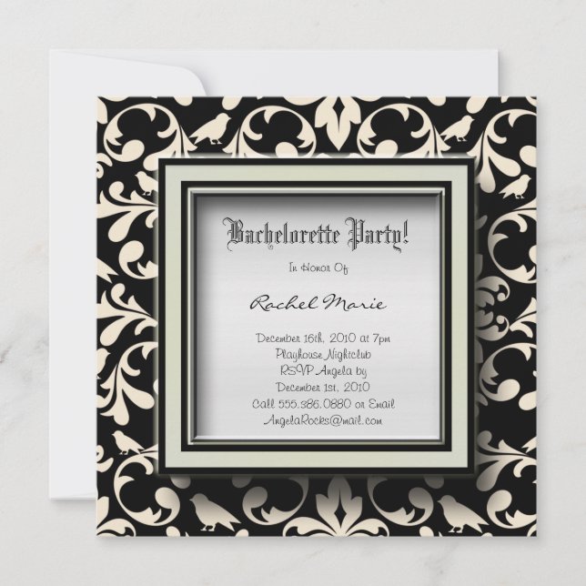 CUTE Bachelorette Party Designer-Inbjudningskort Inbjudningar (Framsida)