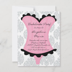 Cute Bachelorette Party Inbjudningar