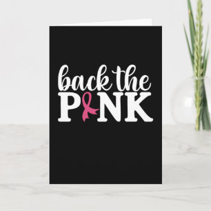 Cute back the Rosa Breast Cancer Awareness Månad Kort