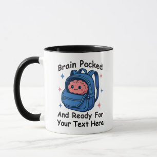 Cute Back-to-School-Anpassadet "Brain Redo" Mugg
