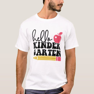 Cute back to school Hej Kindergarten T Shirt