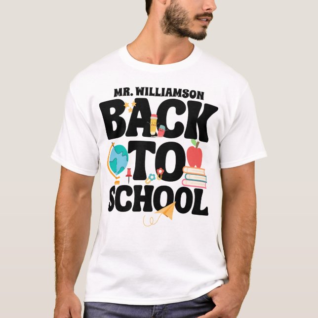 Cute Back to school Lacher T Shirt (Framsida)