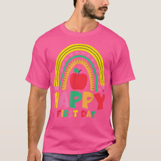 Cute Back to school Lycklig första dagen i skoltea T Shirt