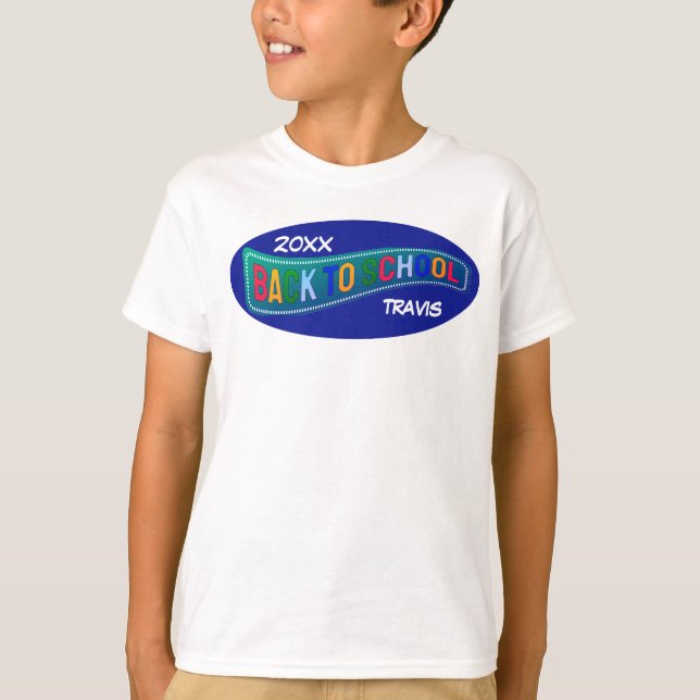 Cute Back to school Personlig T Shirt (Framsida)