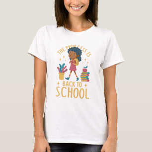 Cute Back to school Princess Girl Girl Illustratio T Shirt