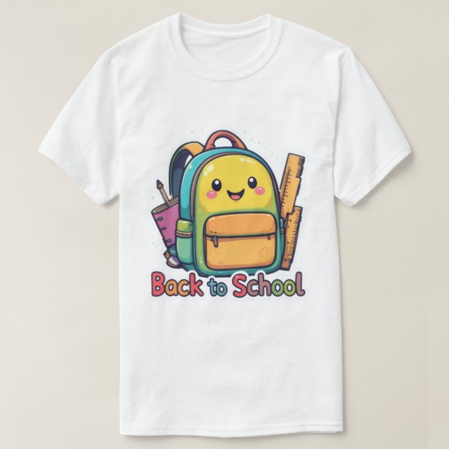 Cute Back to school Tecknad T-Shirt (Design framsida)