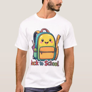 Cute Back to school Tecknad T-Shirt