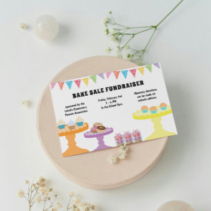 Cute Bake Sale Fundraiser-inbjudan Inbjudningar