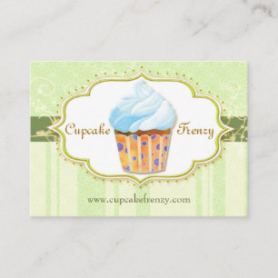 Cute Bakery Cupcoa-Grönt Visitkort